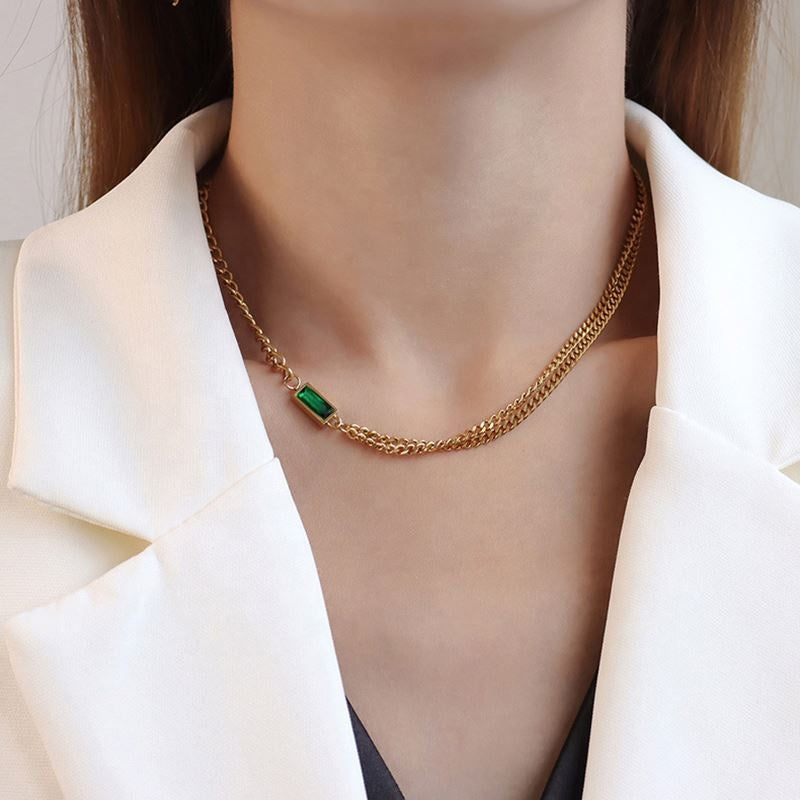 Emerald Luxe Chain Necklace