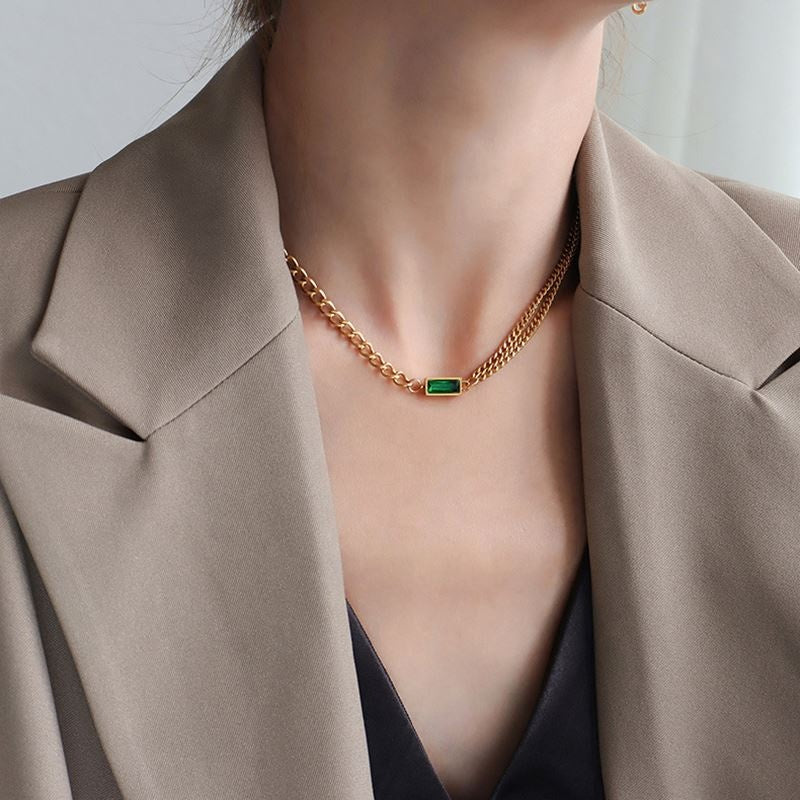Emerald Luxe Chain Necklace