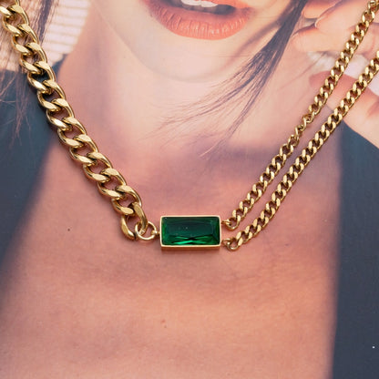 Emerald Luxe Chain Necklace