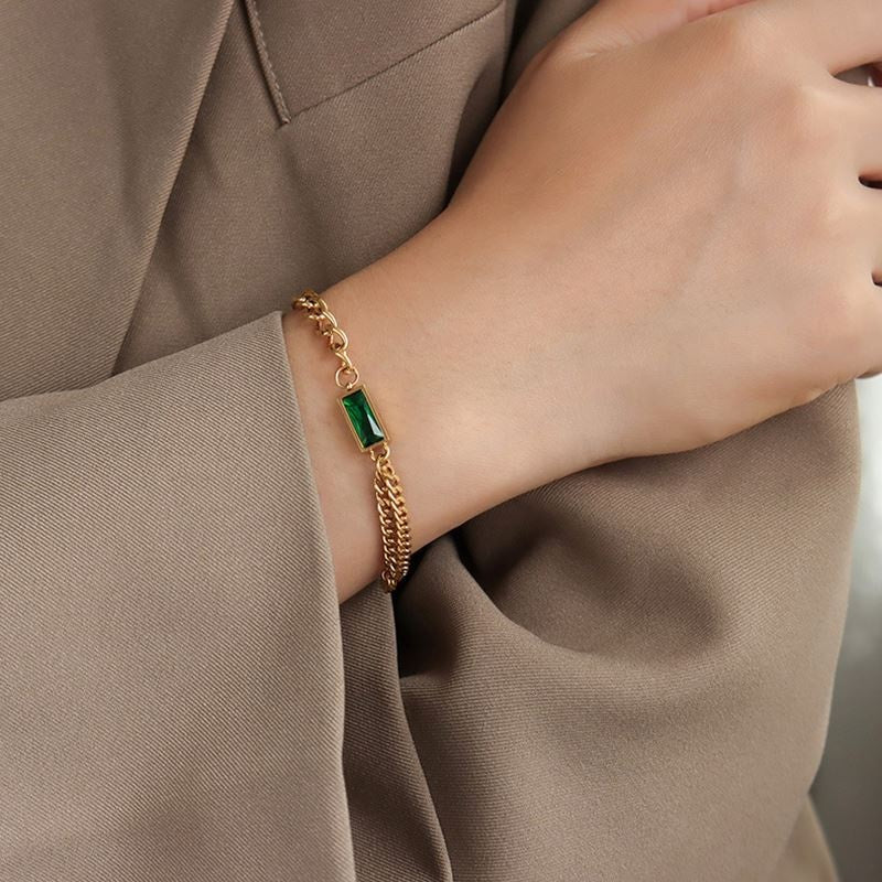 Emerald Luxe Chain Necklace