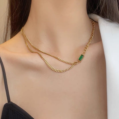 Emerald Luxe Chain Necklace
