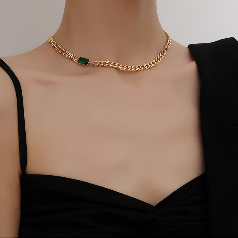 Emerald Luxe Chain Necklace