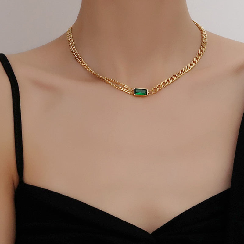 Emerald Luxe Chain Necklace