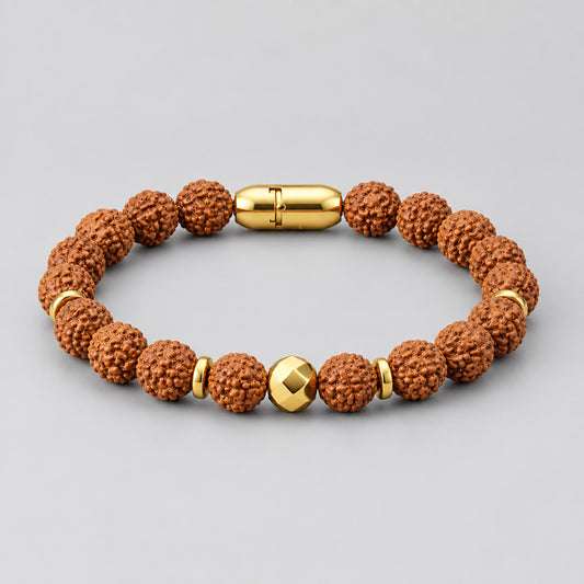 Spiritual Rudraksh Natural Stone Bracelet