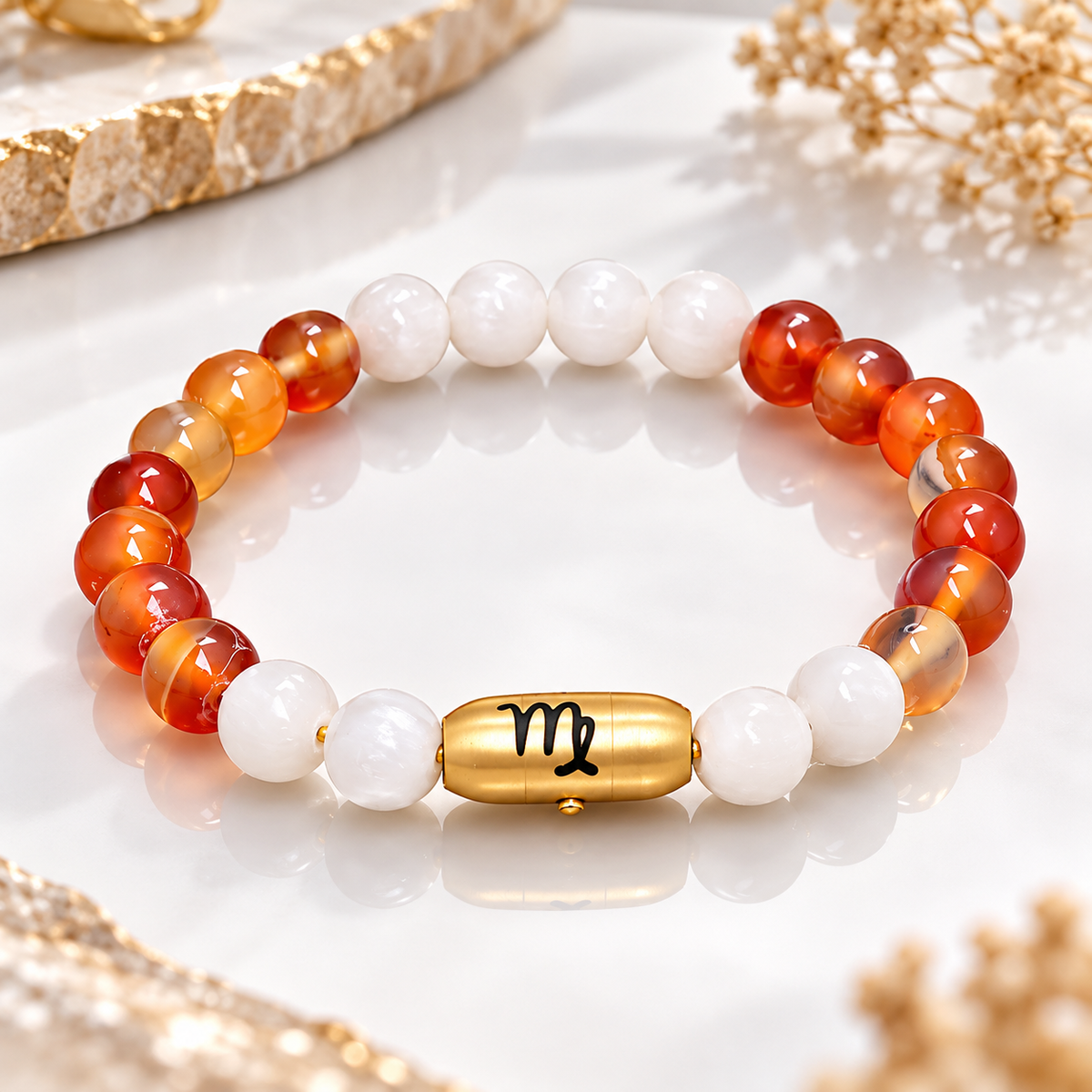 Virgo (Kanya) Zodiac Stone Bracelet
