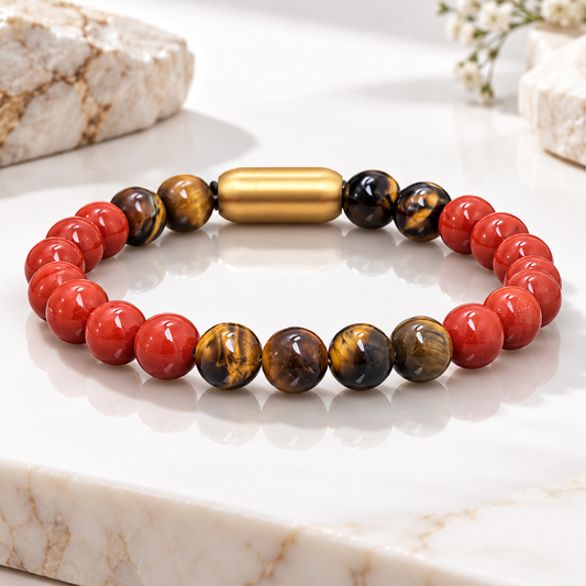 Aries (Mesh)Zodiac Stone Bracelet
