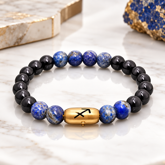 Sagittarius (Dhanu) Zodiac Stone Bracelet
