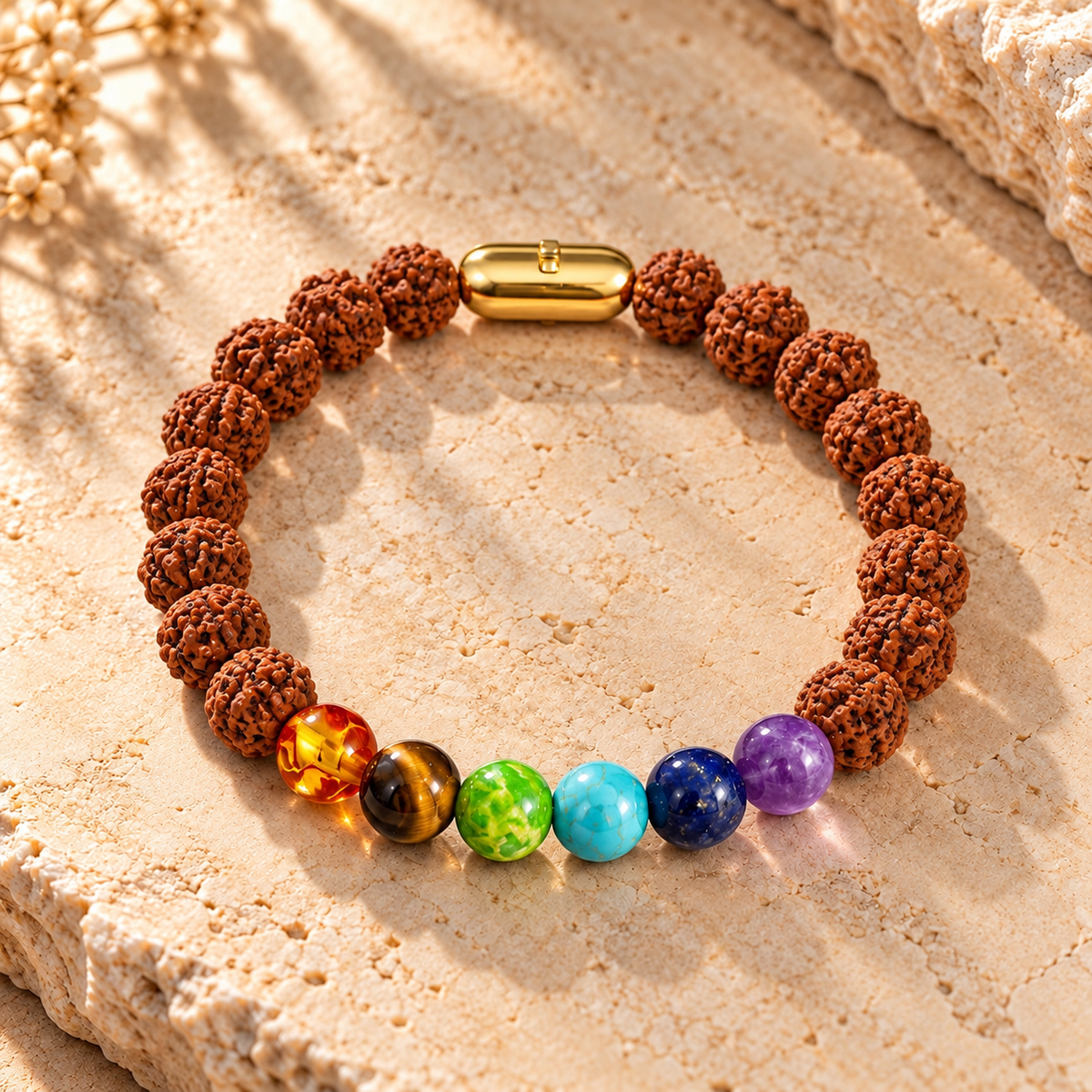 7 Chakra with Rudraksha Bracelet