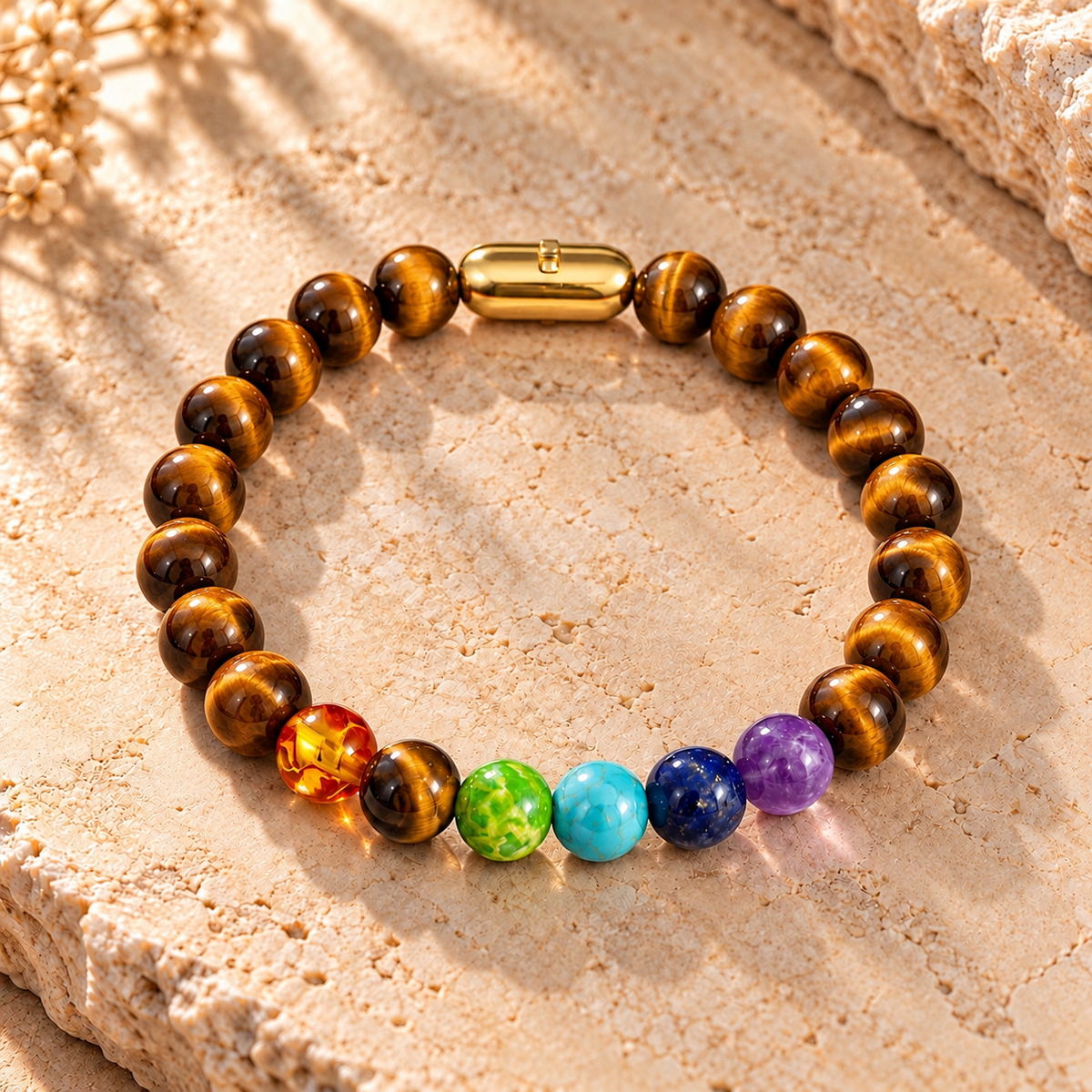 7 Chakra With Tiger Eye Protection