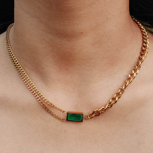 Emerald Luxe Chain Necklace